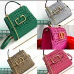Luxury Crochet Leather Handbag